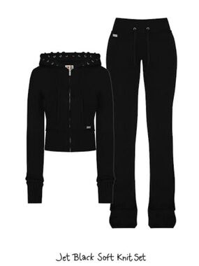 Black Hidden Cult Soft Knit SET